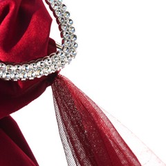 10X Chair Cover Band Bow Sashes Rhinestone Buckle Slider Banquet Wedding Party