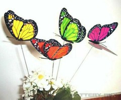 3D Colorful Artificial Butterflies Dummy Craft Wedding Party Floral Decor Gift*1