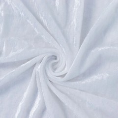 WHITE 5 ft Premium Velvet Backdrop Curtain Party Wedding Event Booth Decorations