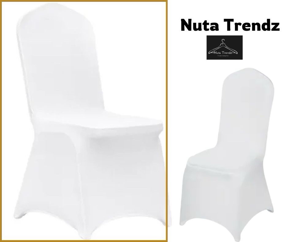50 Pieces Party Chair Covers, Universal Stretch, Polyester Spandex Chair Covers