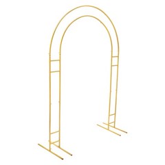 Metal Arch Backdrop Stand Gold Arch Wedding Decoration Rack Indoor/Outdoor Stand