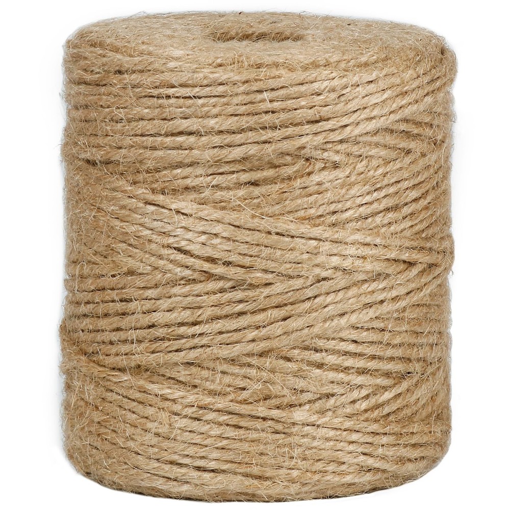Tenn Well 656 Feet 3mm Jute Garden Twine Heavy Duty Natural Twine String for