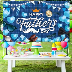 Happy Fathers Day Banner Decorations 70.9×45.3in Extra Large Size Father’s Da…