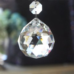 100mm Chandelier Lamp Crystal Ball Prism Hanging Drops Suncatcher Pendant DIY