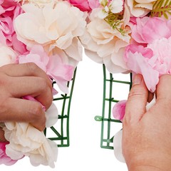 6pcs Artificial Flower Wall Panels Decorative Faux Hydrangea Floral Wall Mat Pad