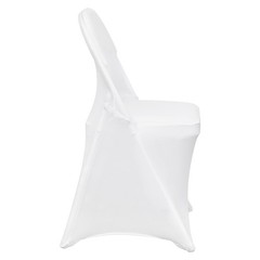 Uimoso 50PCS White Stretch Spandex Chair Covers for Weddings,Parties, and Dining