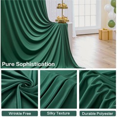 Party Village 50ft×15ft Forest Green W5′ x H15′(10 panels),