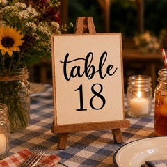 Wedding Table Numbers V4 Vinyl Decals Reception Seating Family Reunion Party