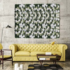 24″ X 16″ Artificial flower panels Floral Backdrop Silk Rose Wall Home Decor NEW