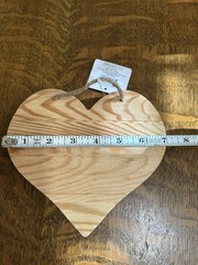 Unfinished Wood Heart Wall Hanging 7×6.5” Wedding Valentine Home Decor DIY