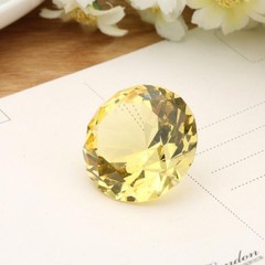 11Color Glass Crystal Diamond Shape Paperweights Facet Jewel Wedding Gift 30mm