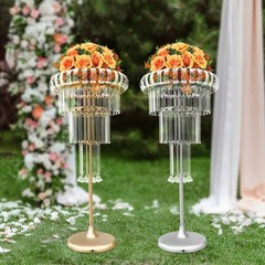 4 Tier Acrylic Flower Stand 32.28inch Tall Wedding Centerpieces Flower Stand