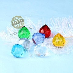 20MM Crystal Glass Lamp Ball Prisms Chandelier Wedding Decor Suncatcher Pendants