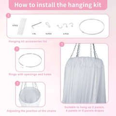 Elegant White Sheer Chiffon Ceiling Drapes Kit for Weddings & Events