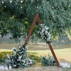 Extra Tall Natural Pine Wood Wedding Arch Backdrop Stand Party Events Decoration