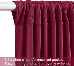Burgundy 4 Panels Backdrop Curtains – 12ft High for Stunning Scenes