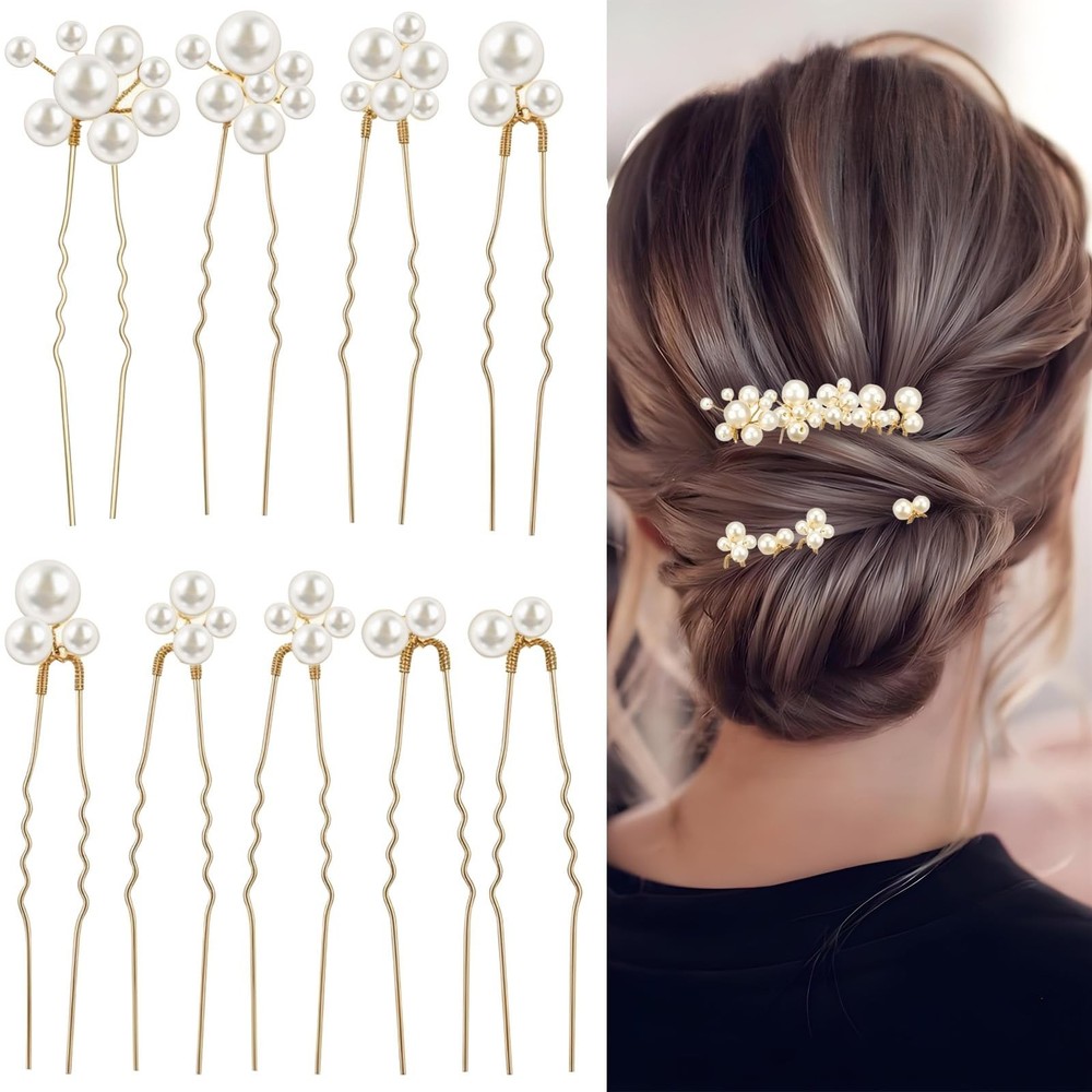 9Pcs Pearl Wedding Hairpin, Exquisite Wedding Accessories, Beautiful Pearl Ha…