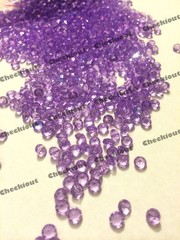 2000 Lavender Acrylic Diamond Confetti 4.5mm Wedding Decoration Table Scatters