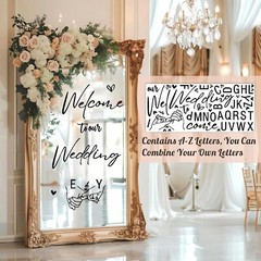 Welcome to Our Wedding Signs Decals Wedding Welcome Sign Selfie Mirror Decals…