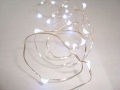 10 sets 20 Bulb White Micro LED fairy light INC BATTERY table centrepiece 2mtr