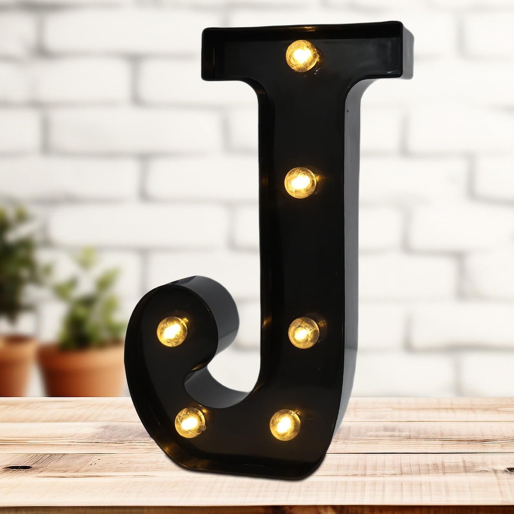 Led Marquee Letters, Black Light Up Letters, Small Led Letter Lights, Battery…