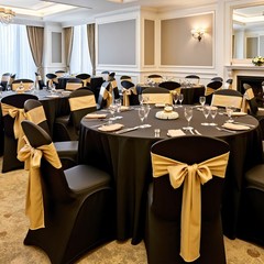VEVOR 100PCS Black Stretch Spandex Folding Chair Covers for Wedding Party Dining