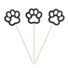 Dog Print Centerpiece Sticks, 12-Pack Table Topper Double-Sided Birthday Baby…