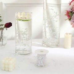 100 ft WHITE Artificial Pearl Beads String GARLAND ROLL Party Event Decorations