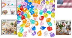150PCS Water-Resistant Acrylic Gems – Perfect for Vibrant Displays & Aquariums