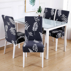 1/2/4/6pcs Printed Dining Room Chair Covers Soft Stretch Spandex Seat Slipcovers