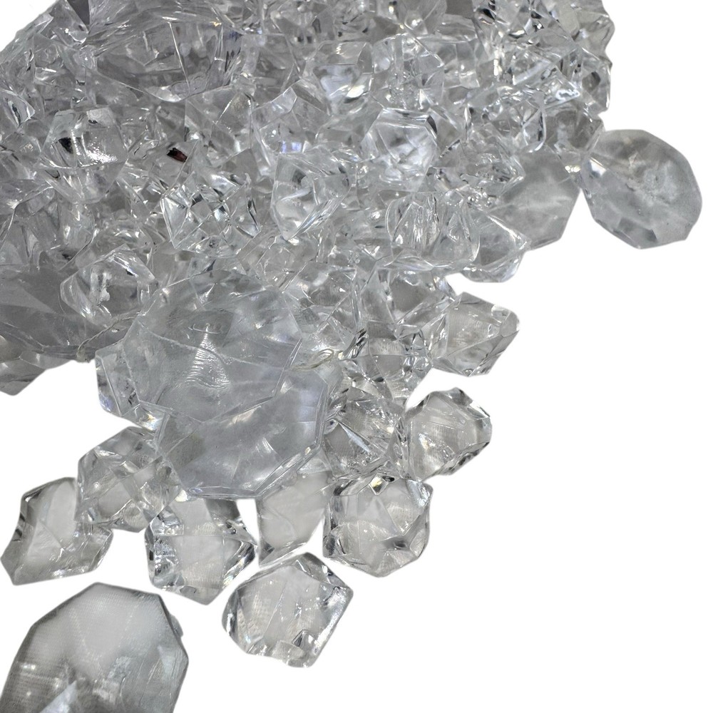 Acrylic Clear Ice Rocks Vase Fillers Artificial Ice Cubes Fake Diamonds