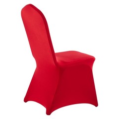 Uimoso 50PCS Red Spandex Chair Covers for Weddings, Parties, and Dining Events
