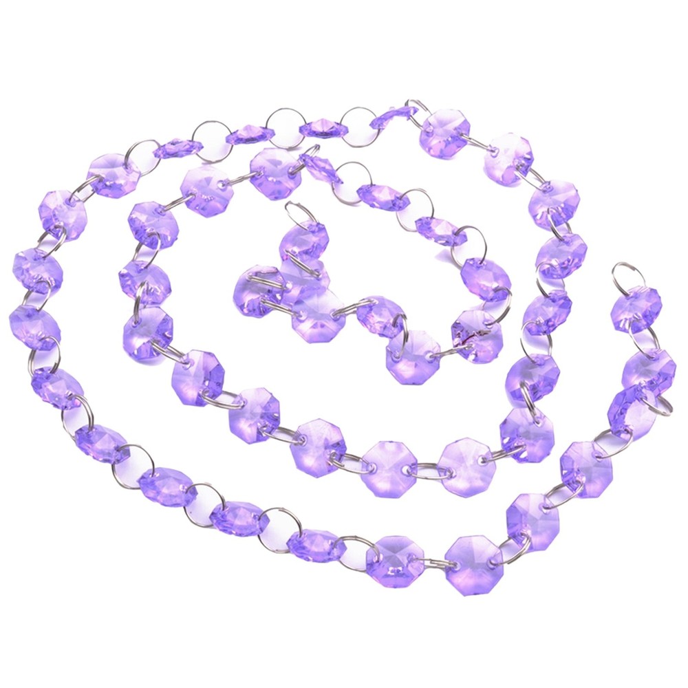 ›1m Acrylic Crystal Beads Strands Wedding Christmas Party Hanging Decor