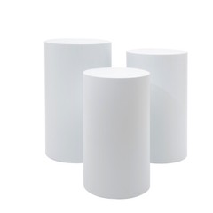 3 Piece Round Cylinder Pedestal Stands For Party Wedding Party Display Decor