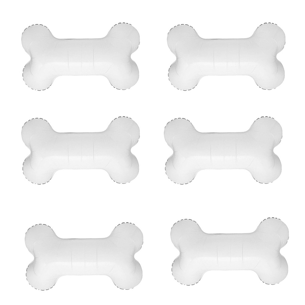 6PCS Dog Bone Balloon, White Aluminum Mylar Foil Pet-Themed Balloons, Perfect…