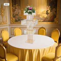 2PCS Wedding Flower Stand, 5 Tier Flower Display Stand, Modern Flower Vase Stand
