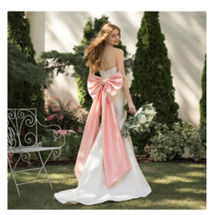 FLAIRGIFTS Large Pink Satin Bow Wedding Party Coquette Wall Decor 40×24 NEW 22pc