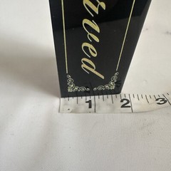 12PCS Reserved Table Signs Black Wedding Acrylic Double Sided