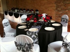 108×12″ Inch Damask Table Runner Flocked 3D Velvet Party Event Wedding USA SALE