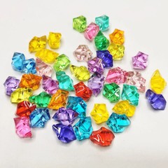 100pcs-200PCS/lot 25X18mm Acrylic Crystal Ice Rock Stones Vase Gems For Wedding