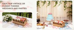 Wedding Confetti Cone Stand Box with Dried Rose Flowers(6 Litres),