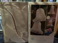22 packs of 2 (44 total) WHITE WEDDING PAPER BELLS BY VICTORIA LYNN 9” 11” 15”
