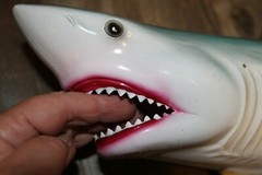 Ocean Theme Wedding Tiki Bar Decor,28″ MONSTER Shark Wall Hanging, 3-D,