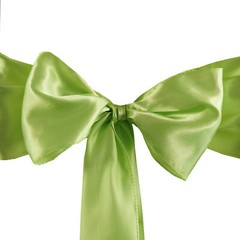 10 Apple Green Satin CHAIR SASHES Ties Bows Wedding Ceremony Party Decorations