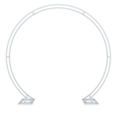 2.2M 2.4M Circle Wedding Arch Single/Double Rail Flower Balloon Garland Arch Dec
