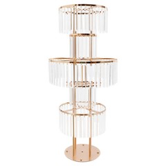 5 Tier Crystal Flower Stand Wedding Centerpieces For Tables Tall Flower Stand