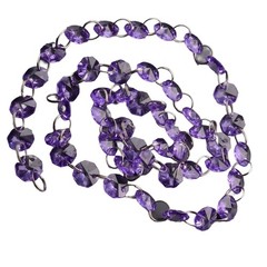 ›1m Acrylic Crystal Beads Strands Wedding Christmas Party Hanging Decor