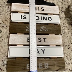Rustic Wood Wedding Sign – “This Is Going to Be the Best Day Ever” – 16×12