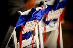 Wedding Signs “Mr & Mrs” & “Just Married” Aviation Airplane Red Blue Theme