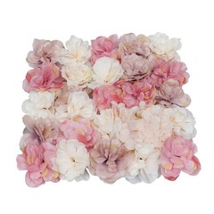 12pcs Flower Wall Backdrops 16.5*16.5in Party Artificial Flower Wall Panels